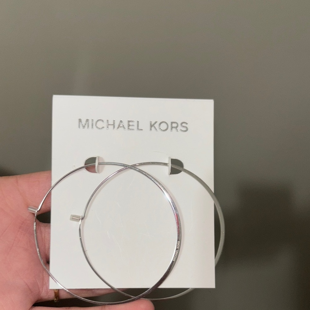 Michael Kors Silver Hoop Earrings